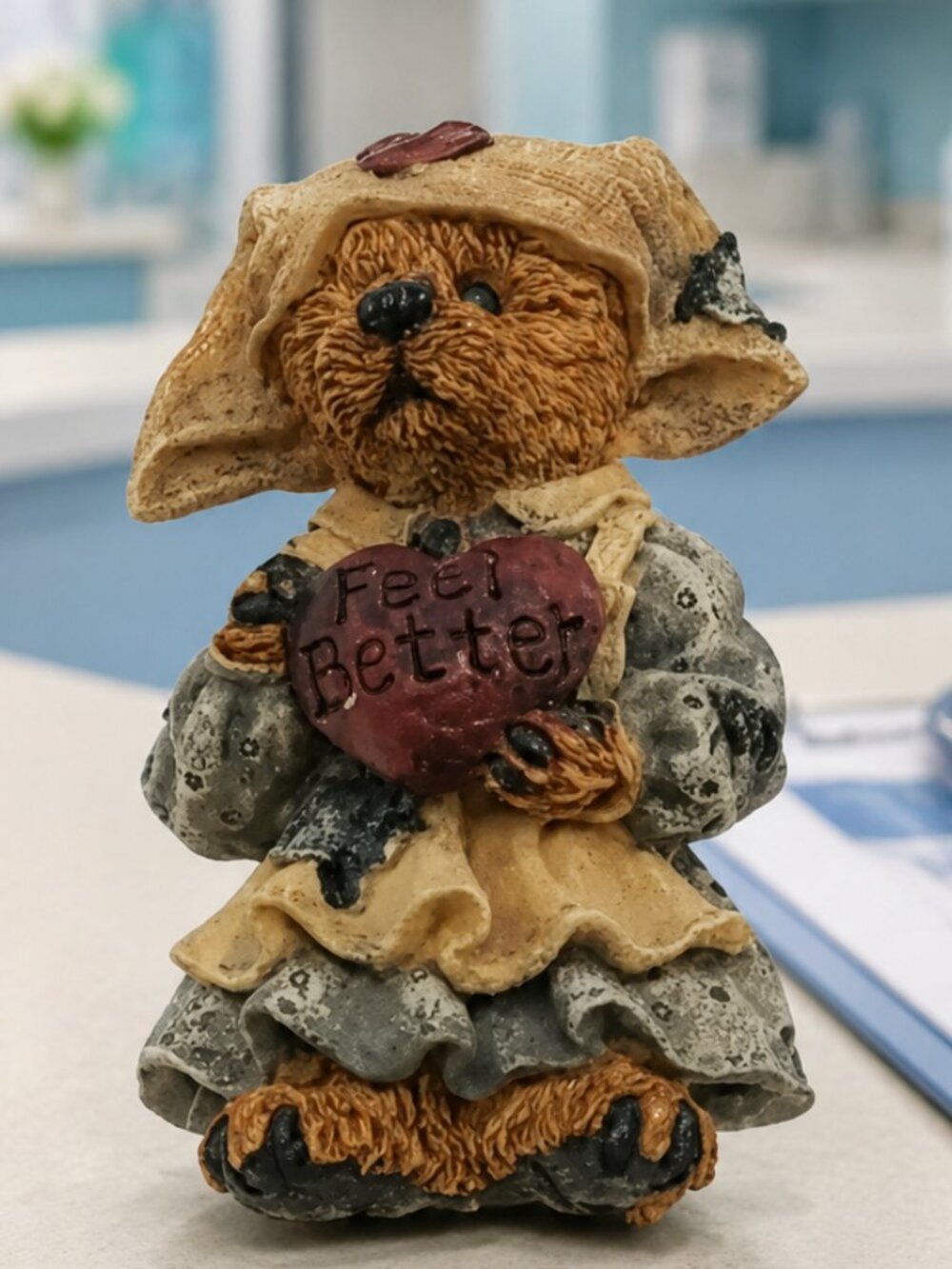 Boyd’s Bears “Clara the Nurse” Feel Better Heart Pin 2.25" Retired Collectible